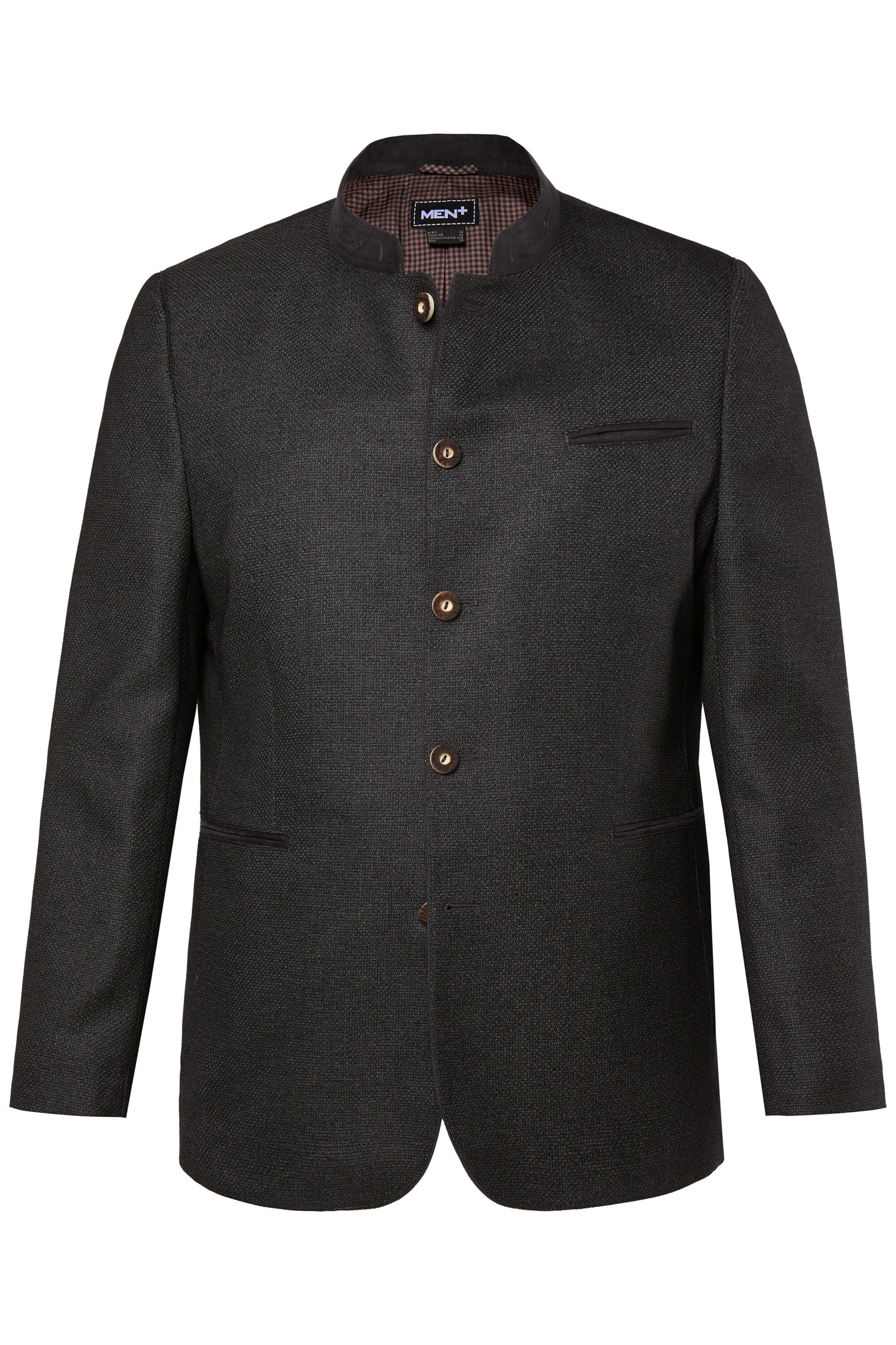 Men Plus Costume jacket in Black: front