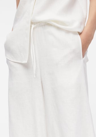 COMMA Wide Leg Hose in Weiß
