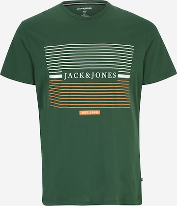 Jack & Jones Plus Футболка 'CYRUS' в Зеленый: спереди