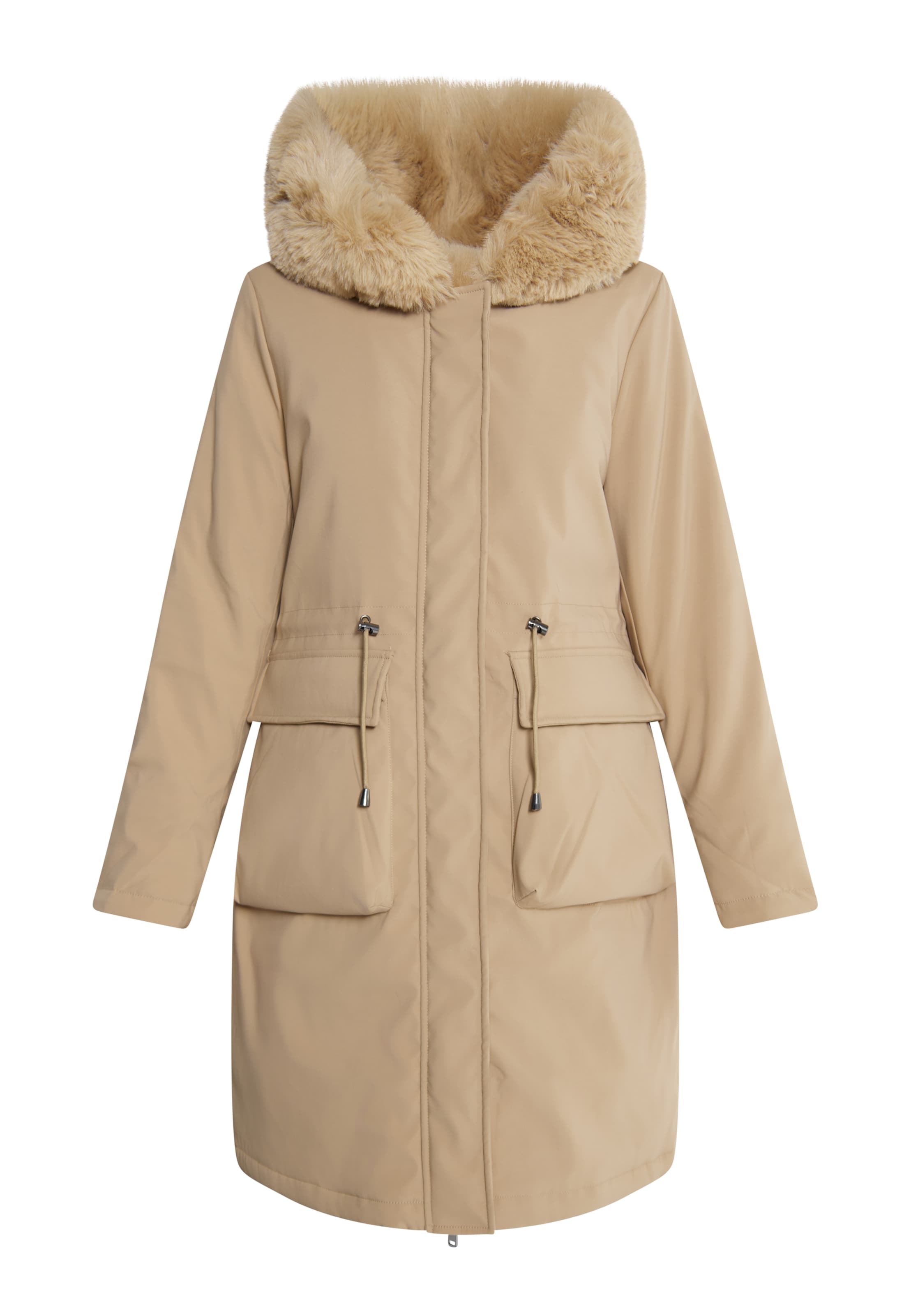 usha BLACK LABEL Winterparka in Beige: Vorderseite