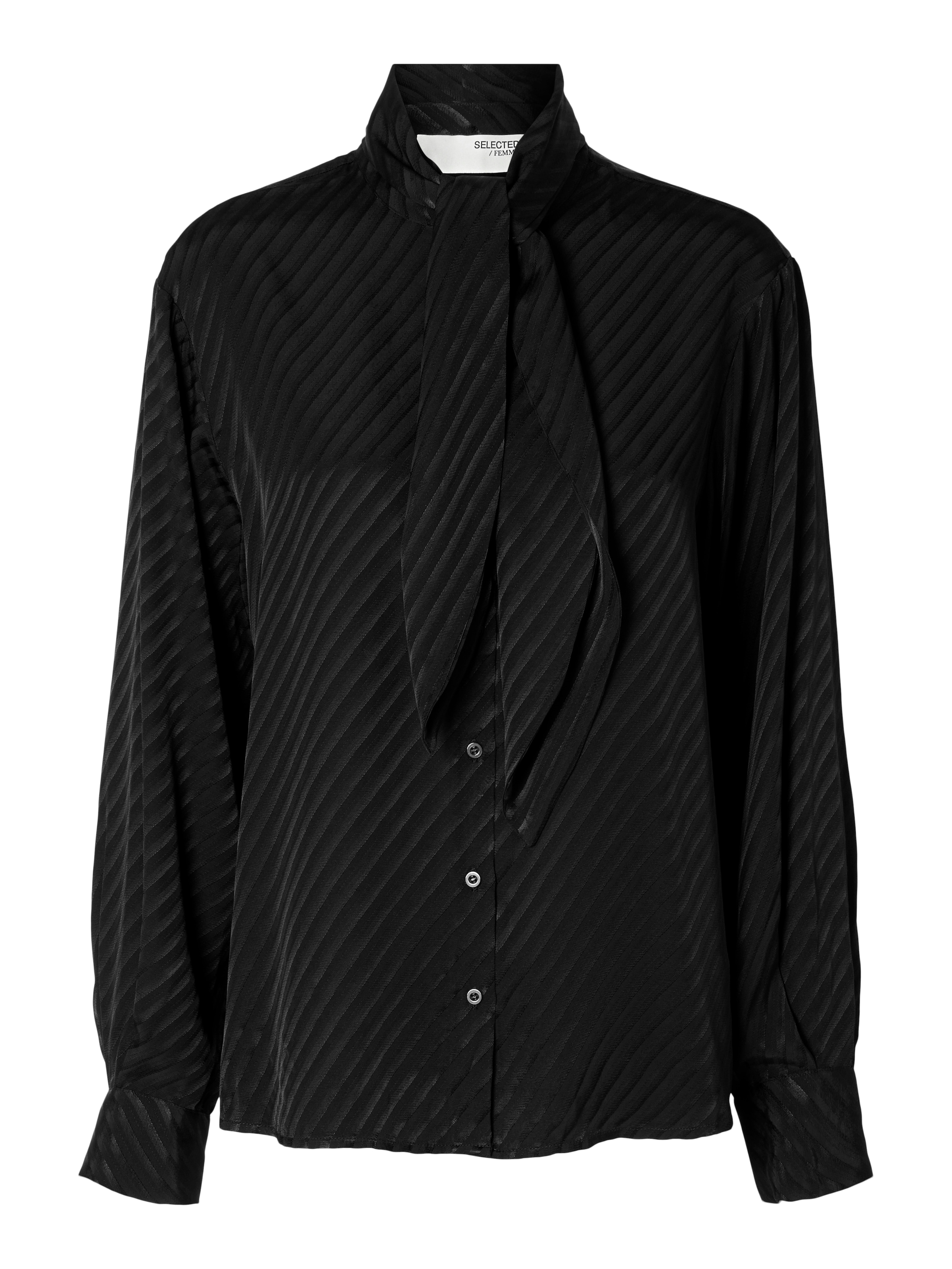 SELECTED Pusero 'CASSIA' värissä musta: etupuoli