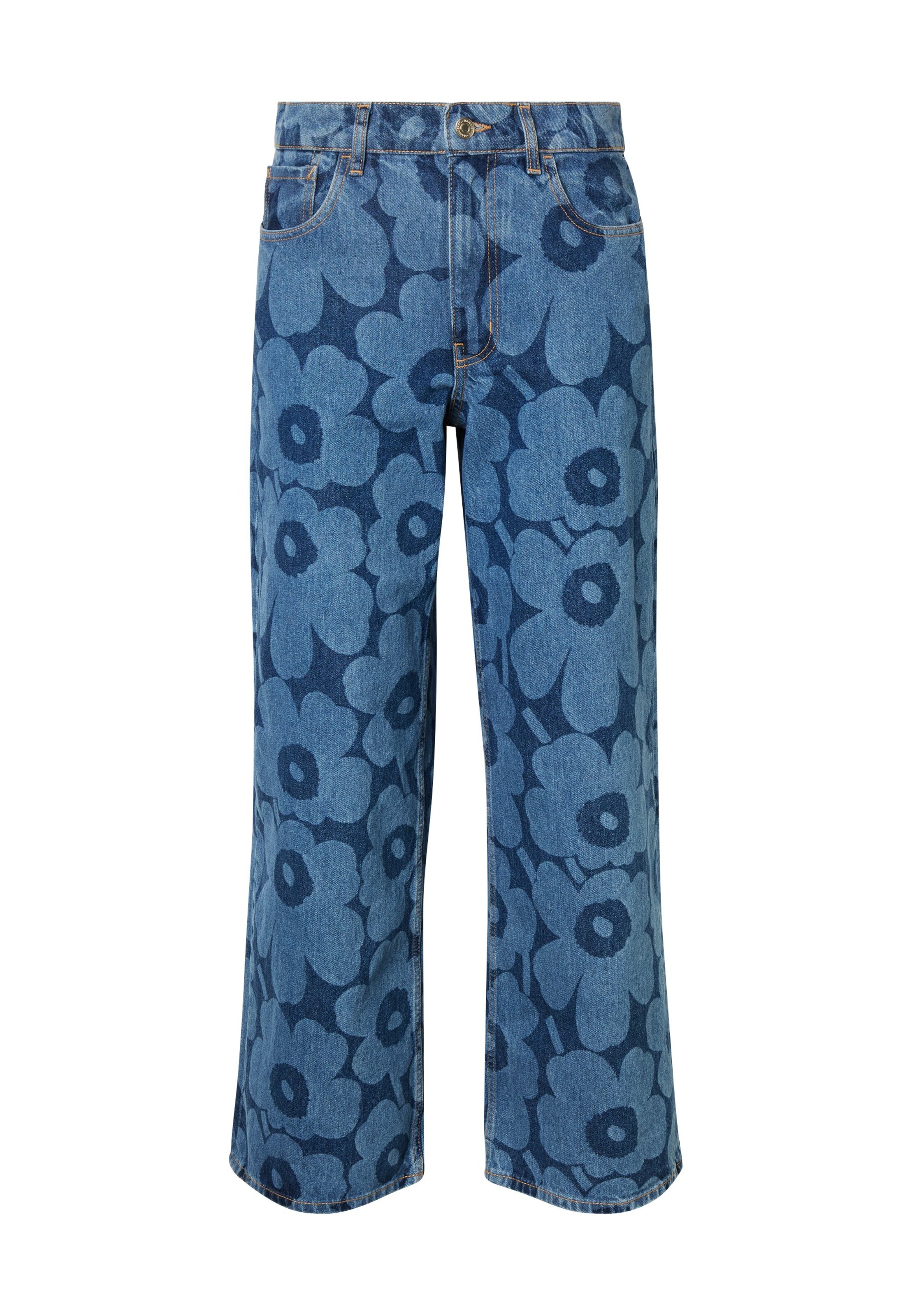 Marimekko Wide leg Jeans in Blue: front