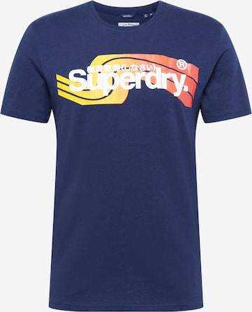 Superdry T-Shirt in Blau: predná strana