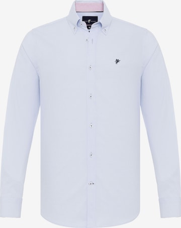 DENIM CULTURE Regular fit Overhemd 'ERMIN' in Blauw: voorkant