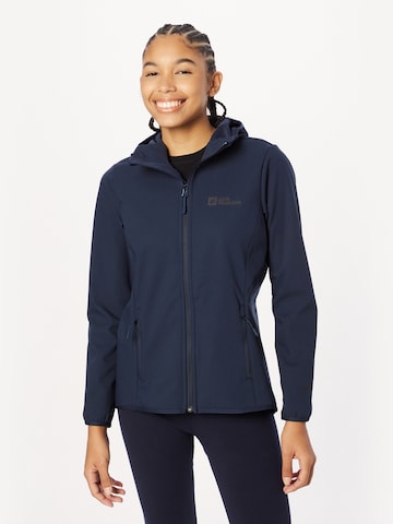 Veste outdoor JACK WOLFSKIN en bleu : devant