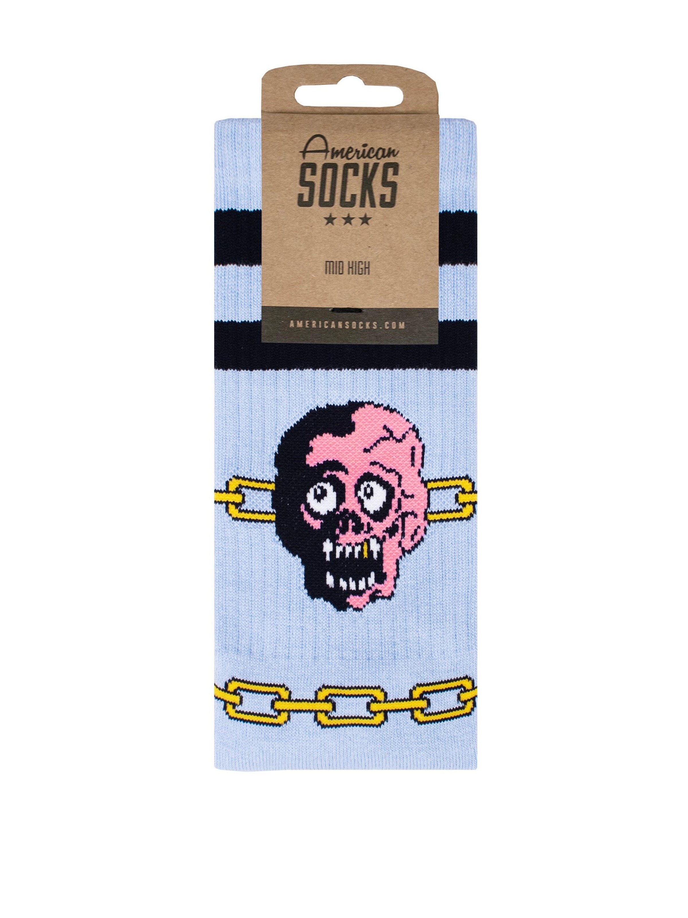 American Socks - Calcetines 'Weirdo - Mid High' en azul