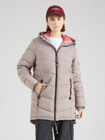 Sublevel Jacke in Braun: Vorderseite