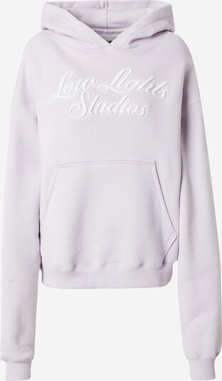 Low Lights Studios Sportisks džemperis 'SHUTTER', krāsa - pasteļlillā / balts, Preces skats