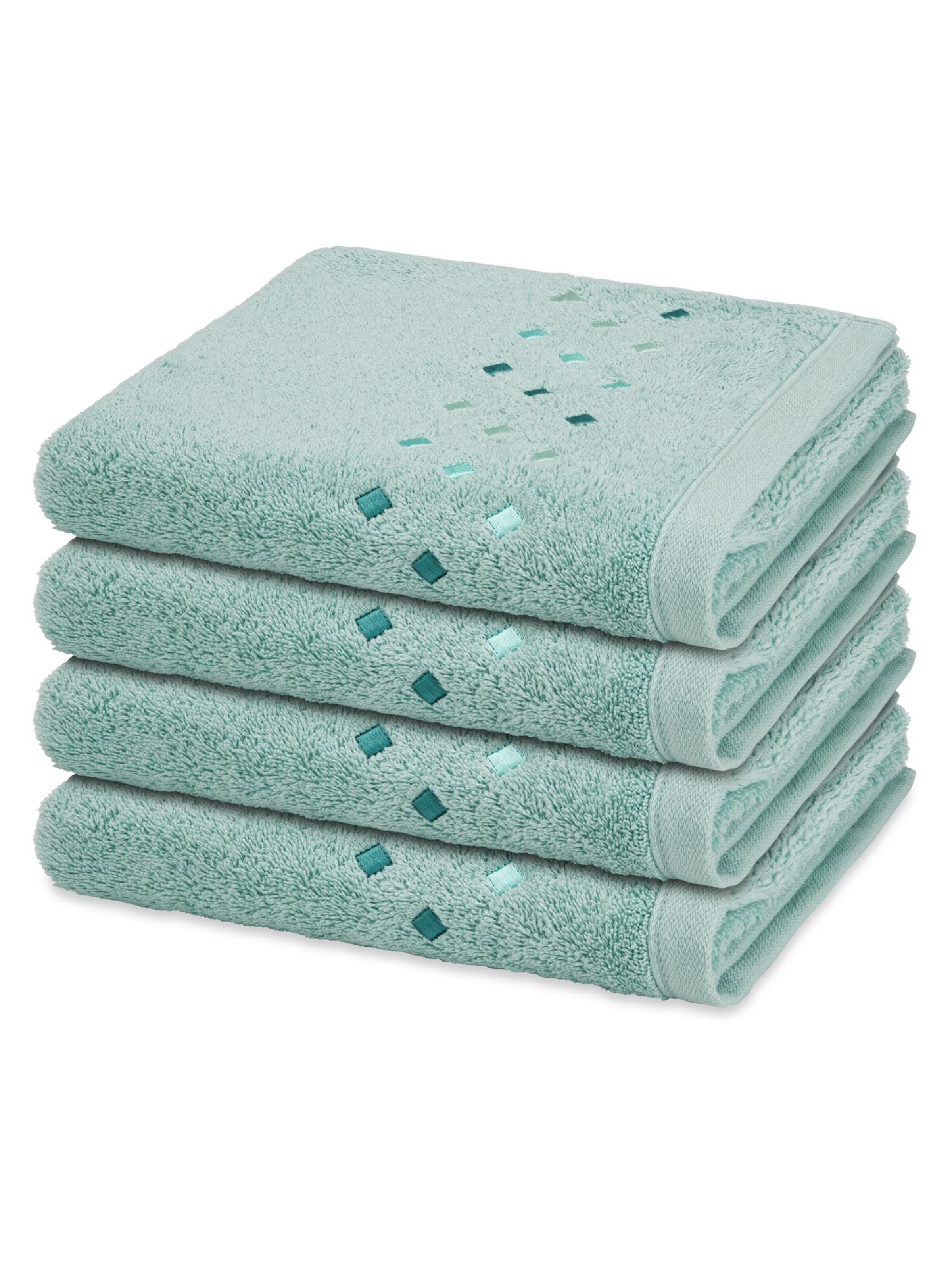 ROSS Towel 'Stoneline' in Blue: front