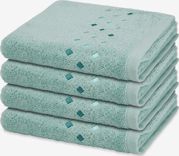 ROSS Towel 'Stoneline' in Blue: front