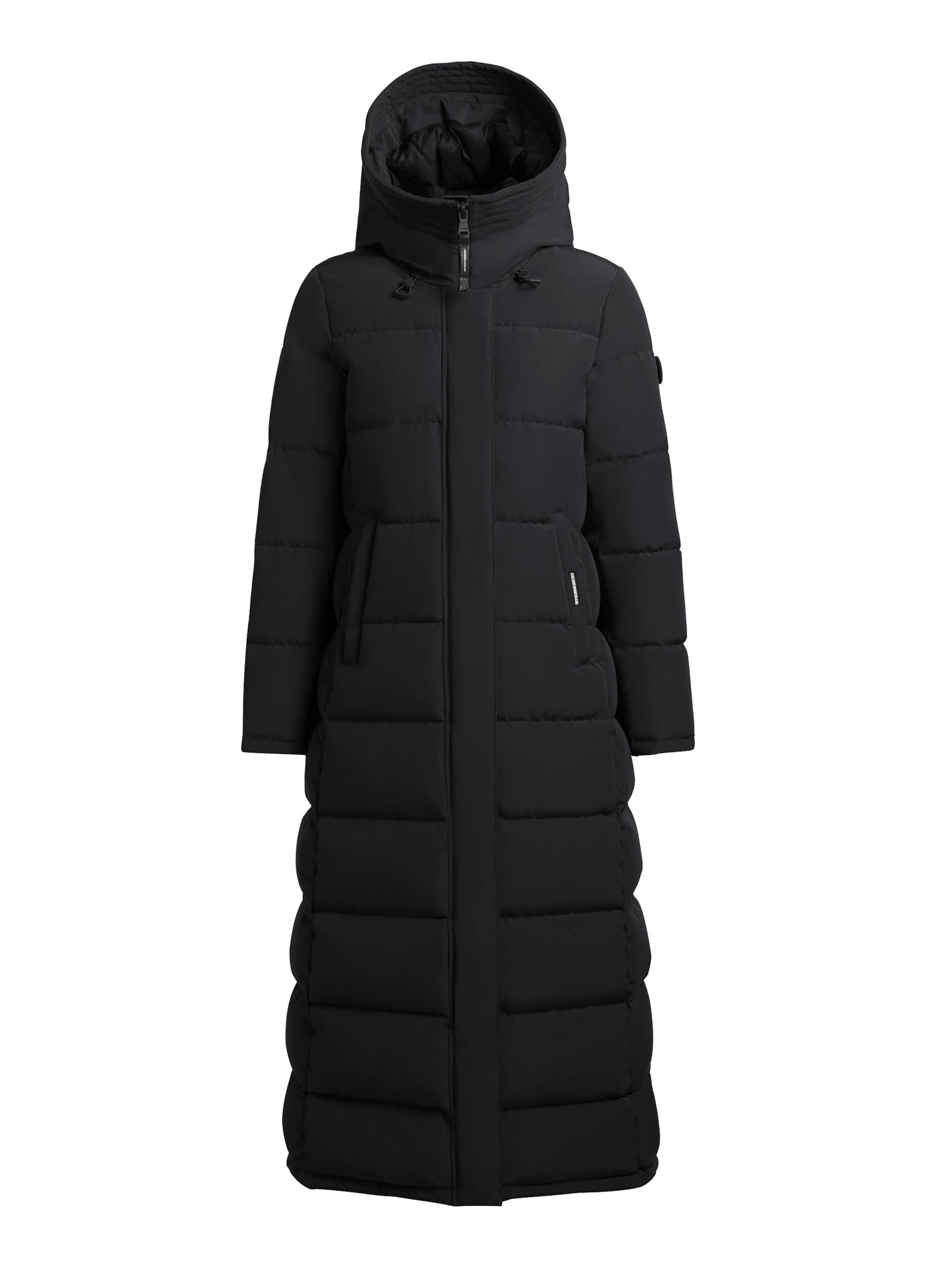Manteau d’hiver 'CLARESSE2' khujo en noir : devant