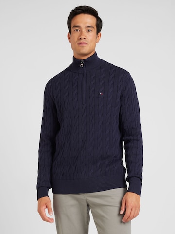 Pull-over 'Classic' TOMMY HILFIGER en bleu : devant