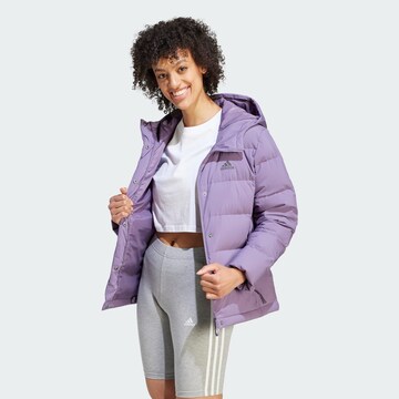 Veste mi-saison 'Helionic Down' ADIDAS SPORTSWEAR en violet : devant