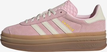 Baskets basses 'Gazelle Bold' ADIDAS ORIGINALS en rose : devant
