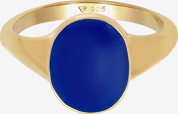 ELLI Ring Enamel, Statement in Blau