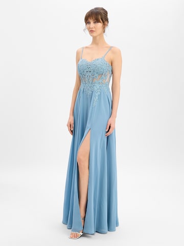 Robe de soirée Luxuar Fashion en bleu : devant