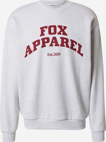 DAN FOX APPAREL Sweatshirt 'Rocco Heavyweight' i grå: framsida