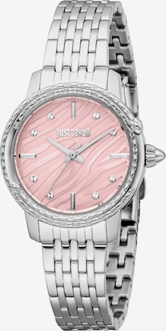 Just Cavalli Time Analoguhr in Silber: Vorderseite