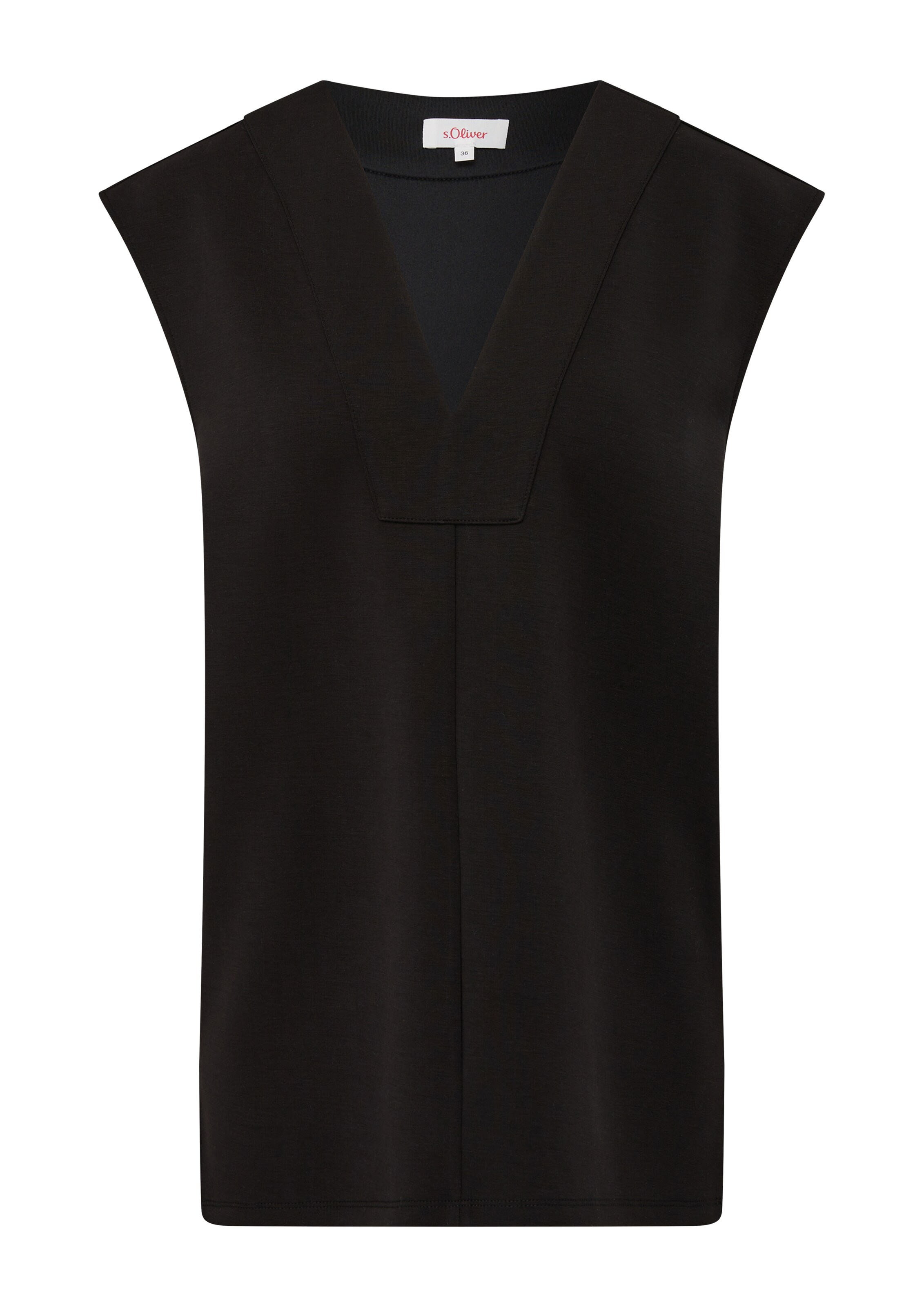 s.Oliver Knitted vest in Black: front
