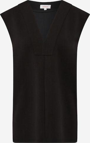 s.Oliver Knitted Vest in Black: front