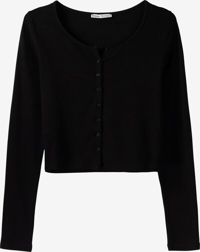 Bershka Cardigan en noir, Vue avec produit