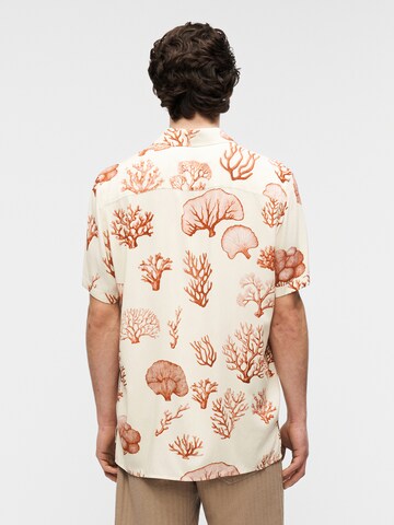 DRYKORN Comfort fit Button Up Shirt 'BIJAN_2 10' in Orange