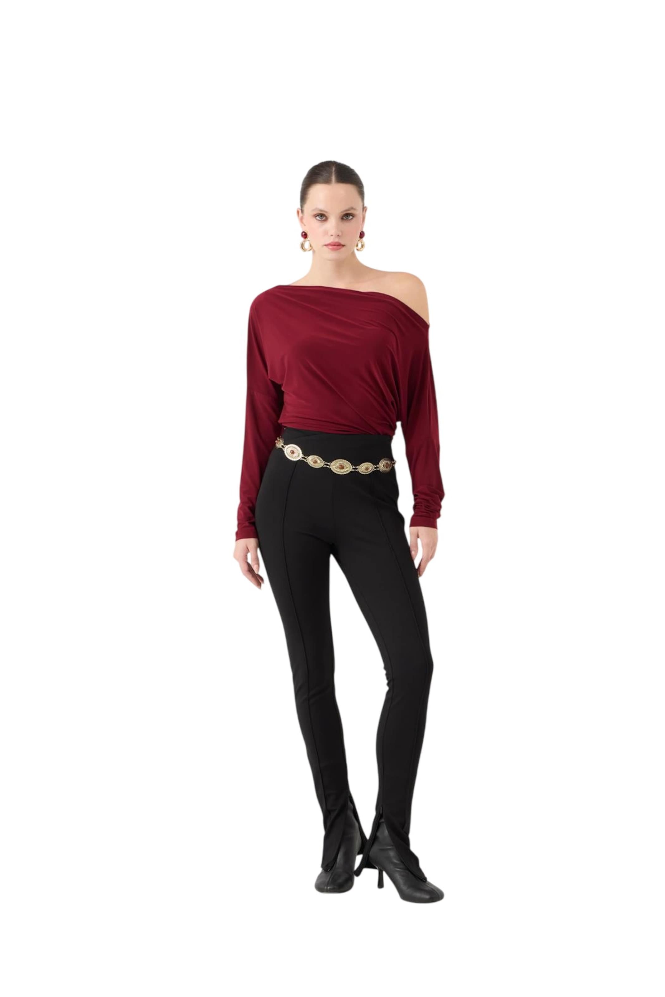 HOLLY LOLLY Skinny Trousers in Black