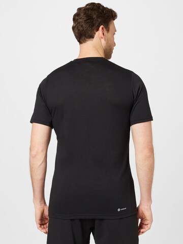 ADIDAS PERFORMANCE Performance Shirt 'Train Essentials Feelready' in Black