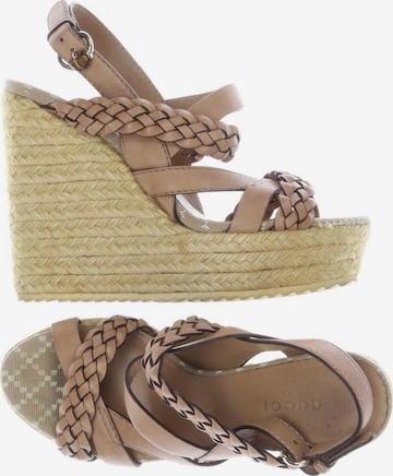 Gucci Sandalen 35 in Braun: Vorderseite
