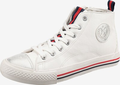 JANE KLAIN Sneaker high in rot / schwarz / silber / weiß, Produktansicht