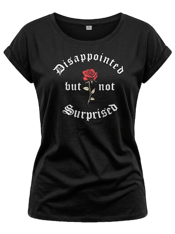 MAKAYA Shirt 'NotSurprisedRose' in Black: front