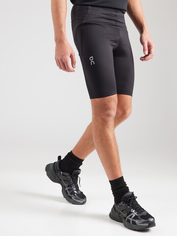 Skinny Pantalon de sport On en noir : devant