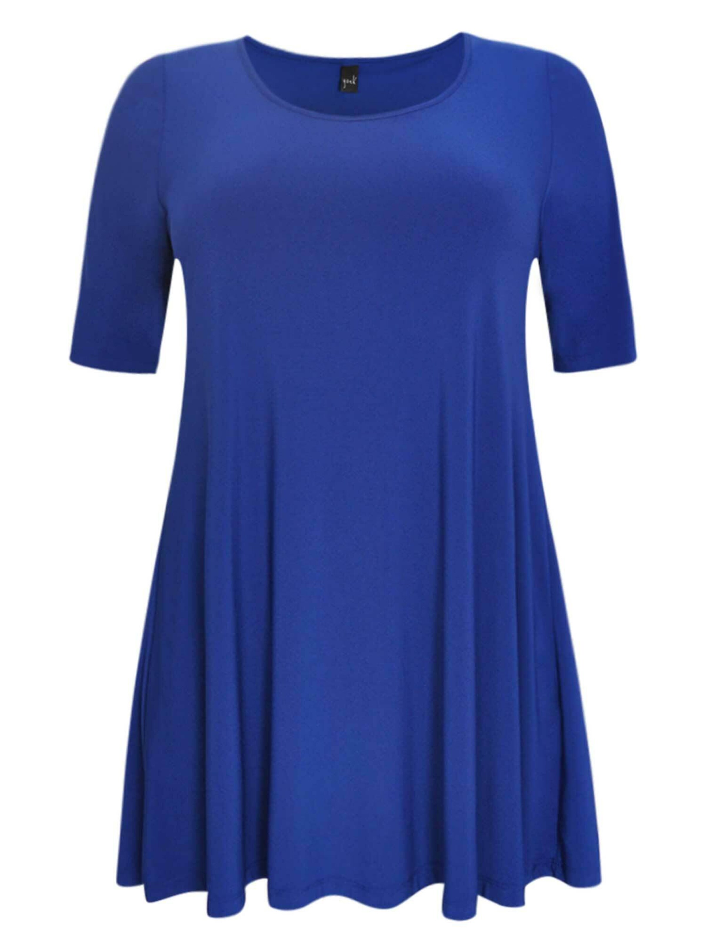 YOEK Shirt 'TESS' in Blauw: voorkant