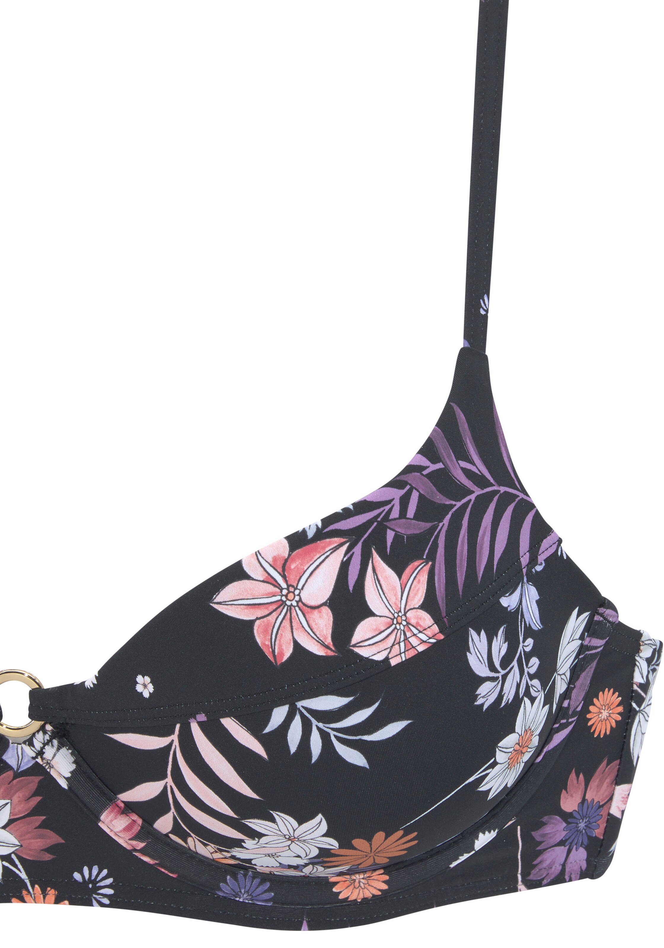 SUNSEEKER T-shirt Bikini top in Black