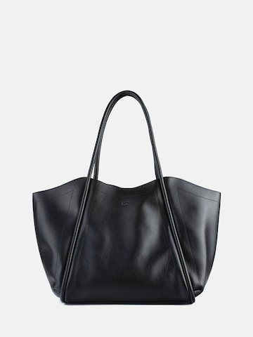 L37 HANDMADE SHOES Shopper 'BIG BIG WORLD NEW' in Schwarz: Vorderseite