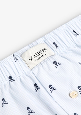 Scalpers Boxershorts 'Vichy' in Blauw