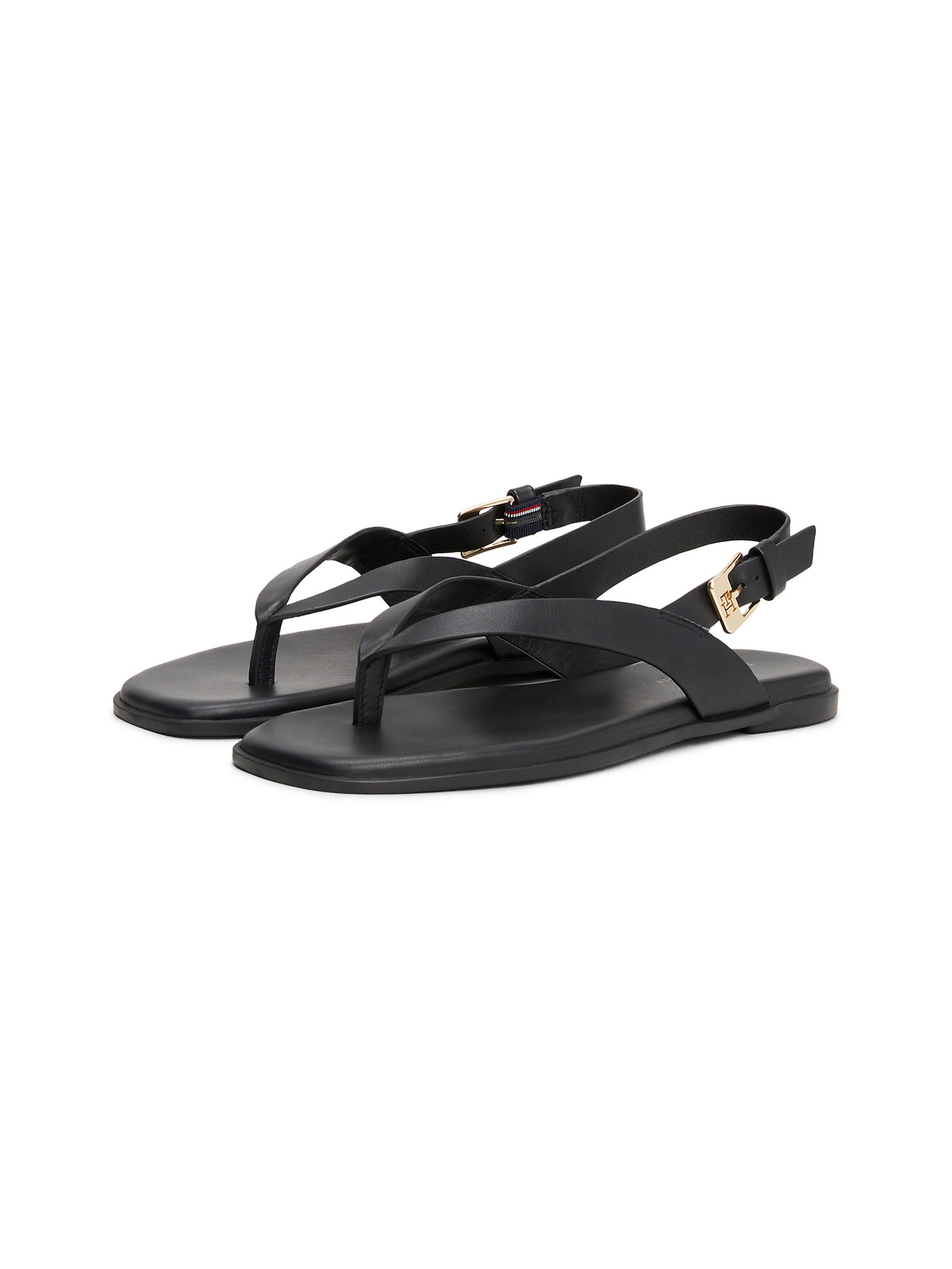 TOMMY HILFIGER Teenslipper in Zwart