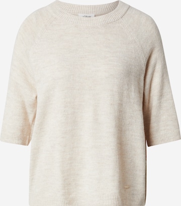 s.Oliver Pullover in Beige: Vorderseite