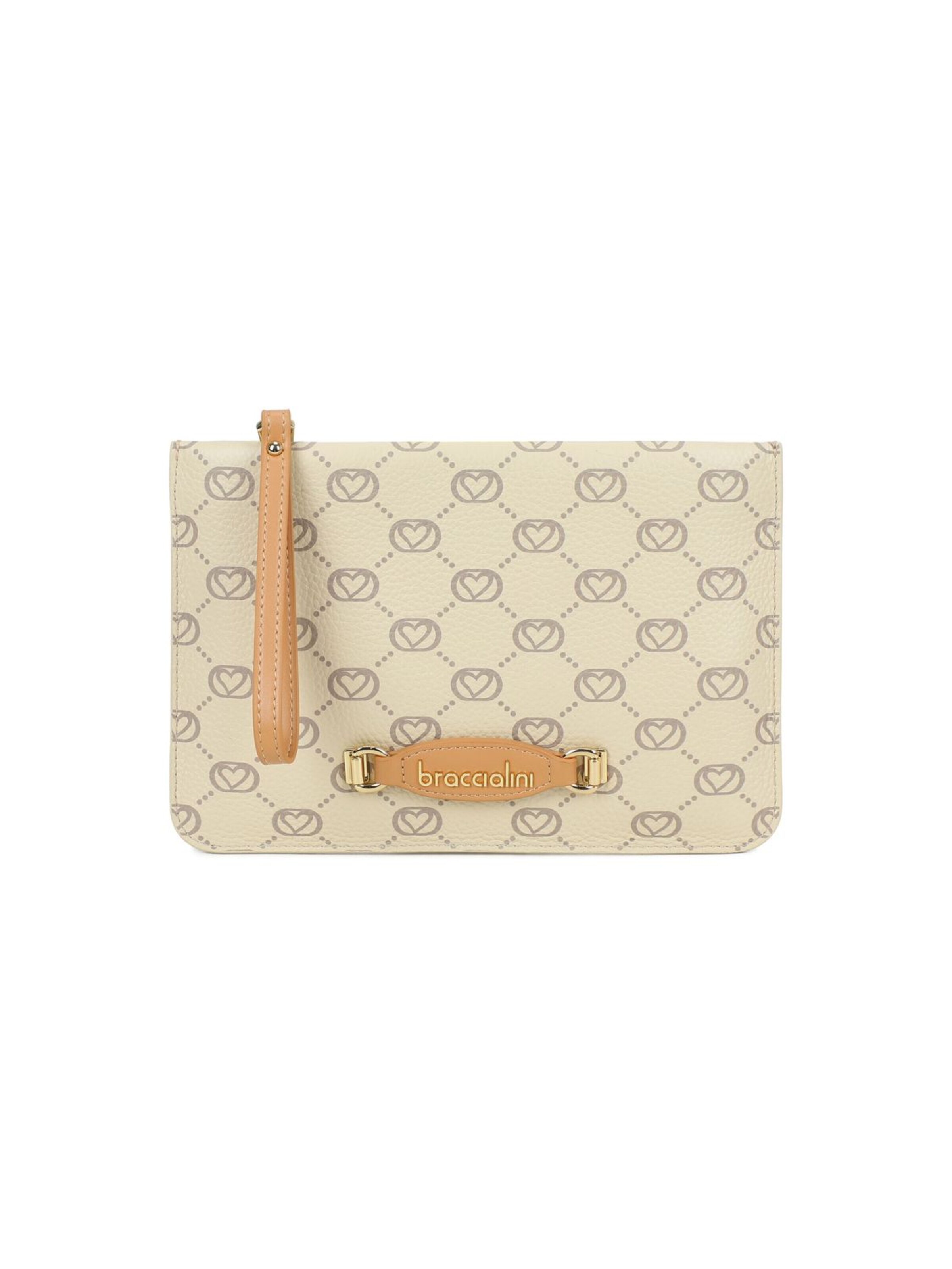 Braccialini - Bolso saco 'Monogram' en beige: frente