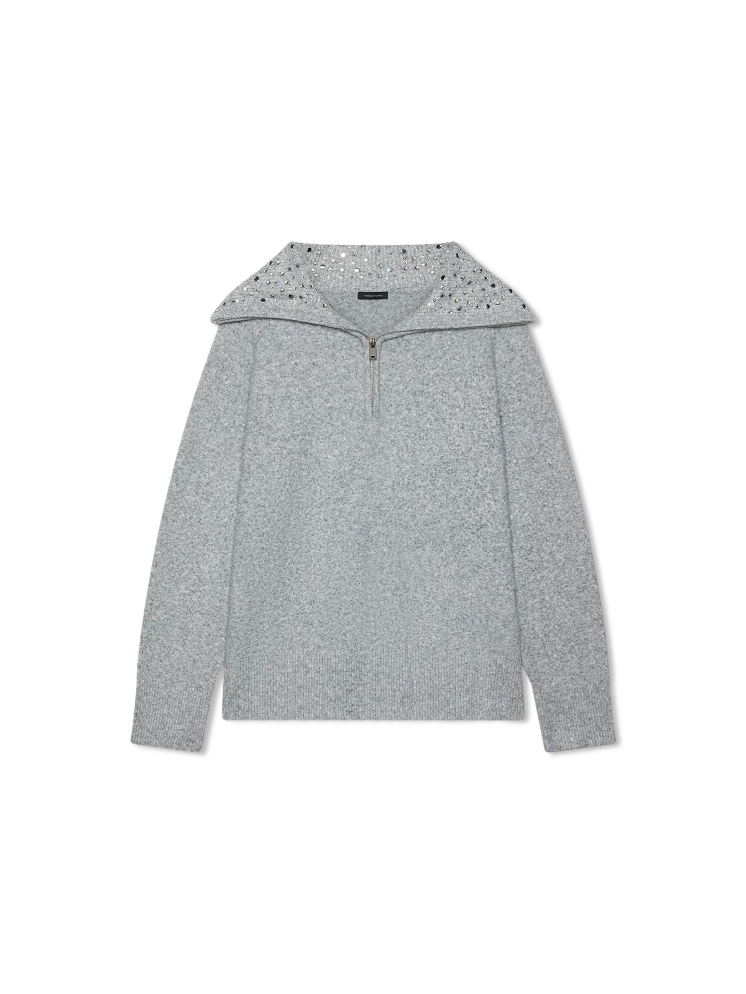 Fiorella Rubino Sweater in Grey: front