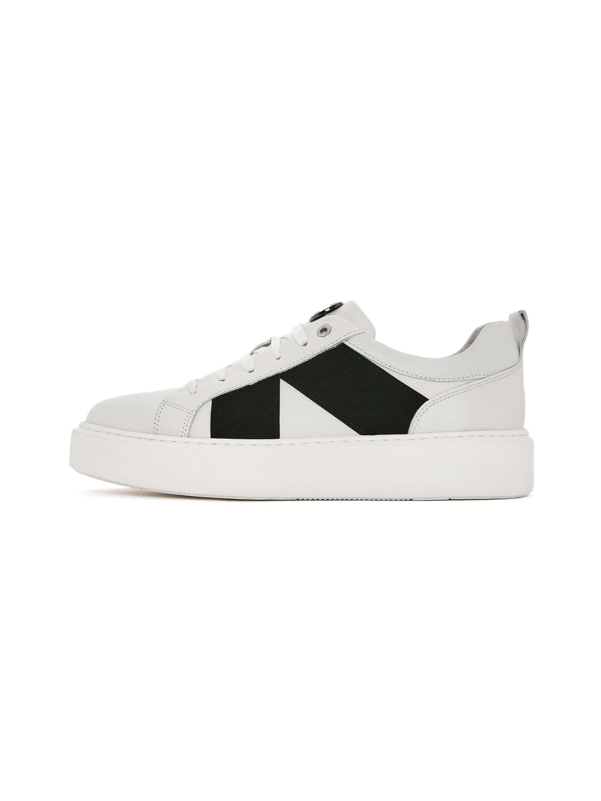 Derimod Platform trainers in White: front