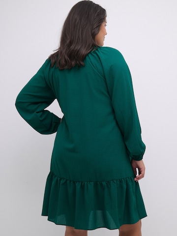 KAFFE CURVE Dress 'Dory' in Green