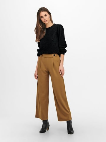 Wide Leg Pantalon à pince 'Geggo' JDY en marron : devant