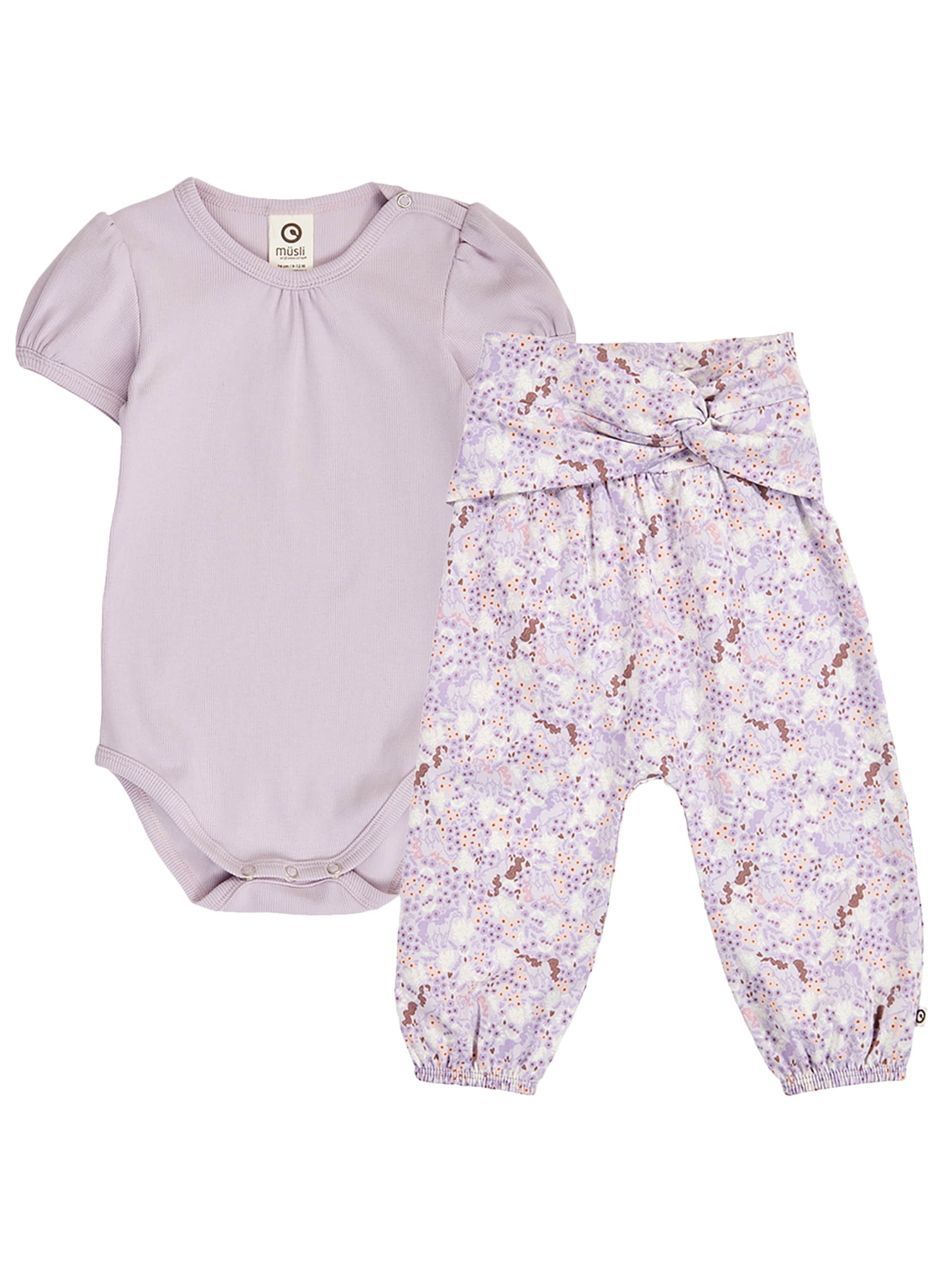 Set di Müsli by GREEN COTTON in lilla: frontale