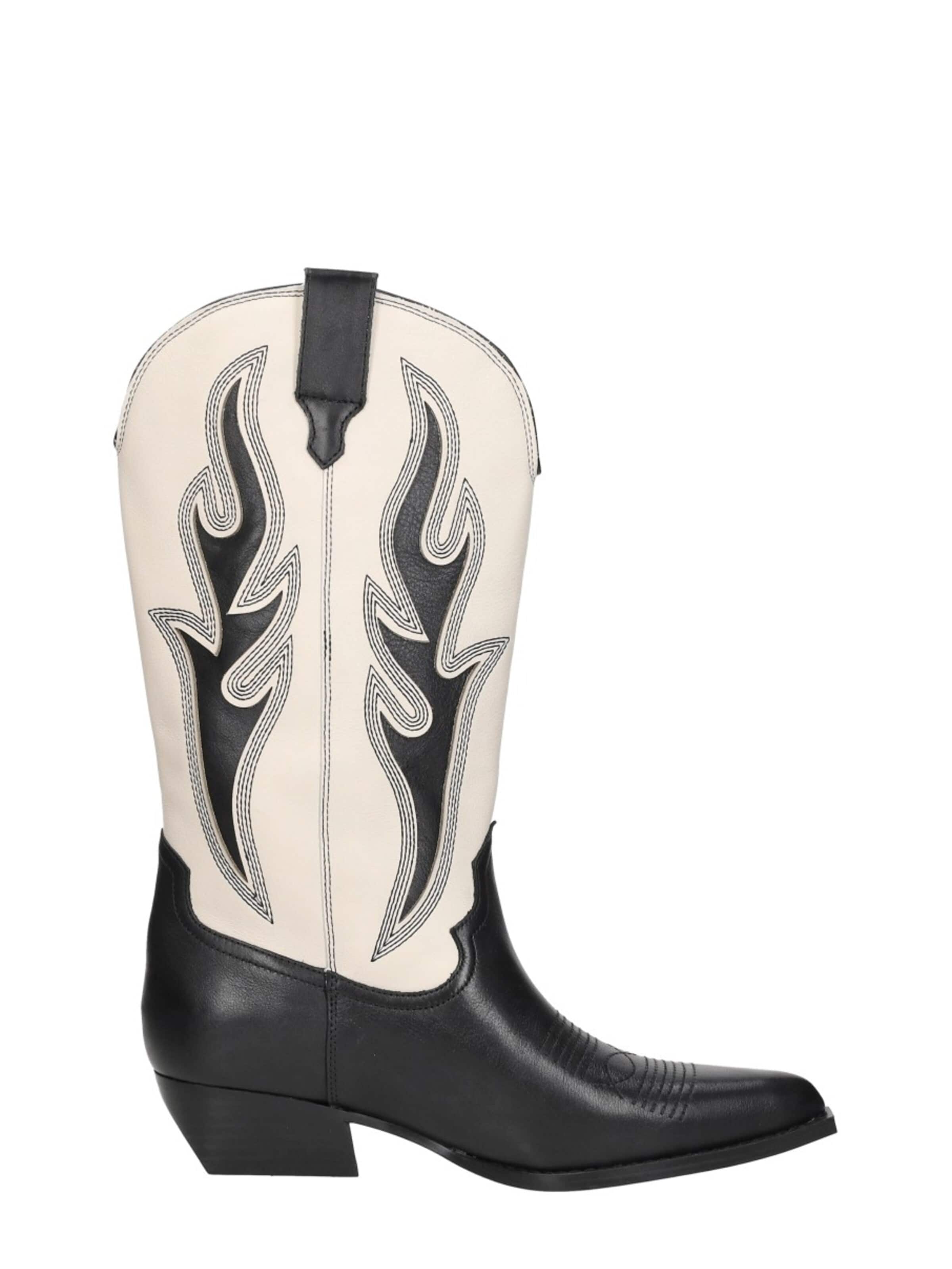 GUESS Cowboylaarzen 'Largena' in Zwart