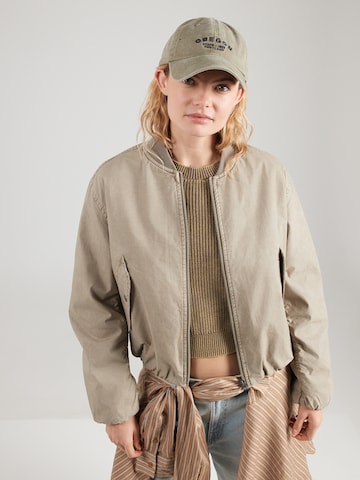 G-STAR Prehodna jakna | siva barva: sprednja stran