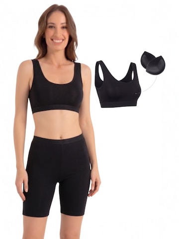Bustier Soutien-gorge de sport 'SORYA – Sport-BH' fashionshowcase en noir