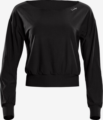 T-shirt fonctionnel 'LS003LS' Winshape en noir : devant