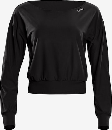 WinshapeTehnička sportska majica 'LS003LS' - crna boja: prednji dio