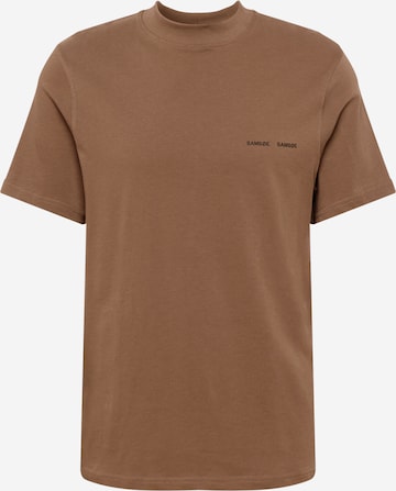 Samsoe Samsoe Shirt 'Norsbro' in Bruin: voorkant